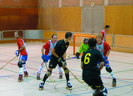 Un moment del partit entre el Juneda i el FC Barcelona