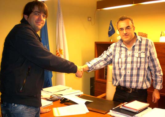 L'acord s'ha signat a l'Ajuntament. Foto: Ajuntament