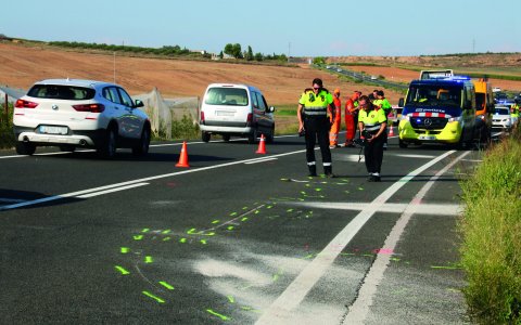 Fotografia d'un accident mortal el 2022 (Foto: ACN)