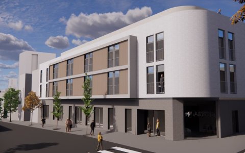 Projecció virtual del nou edifici de la residència.