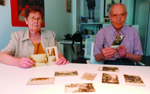 La família Giné-Sech en l’acte de donació del fons