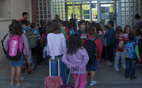 Inici del curs a l'escola de la Granadella.