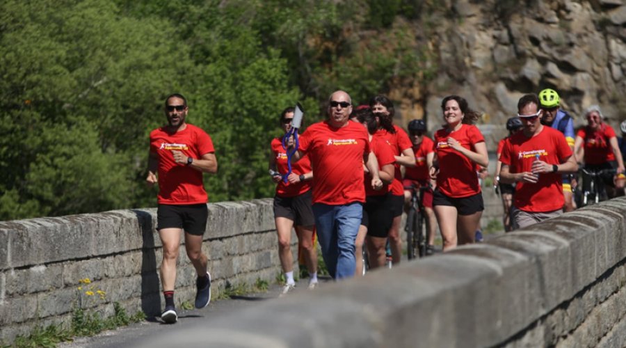 El pas de la flama en la segona etapa.