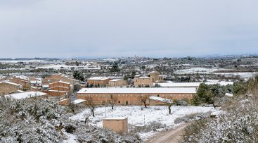 Vista de la Floresta en la nevada del 5 de gener. (foto: Xavi Minguella)