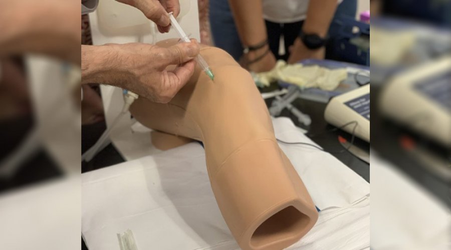 Formació en infiltracions a metges de les Terres de l’Ebre.  (Foto: ICS)