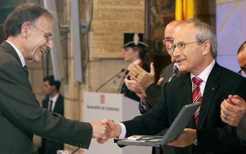 Jordi Peix va rebre la Creu de Sant Jordi l'any 2008.