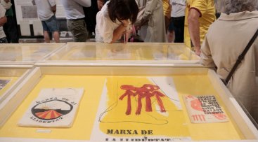 L'exposició es va estrenar al setembre a Montblanc. (foto: Ariadna Escoda/ACN)