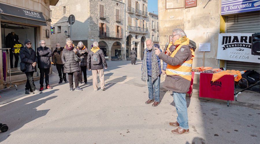 Acte de la Marea Pensionista a les Borges. (foto: arxiu)