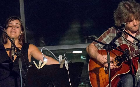 Els actes van arrencar el dia 1 amb Meritxell Gené i Jordi Gasion (foto: Juneda Fotogènica)