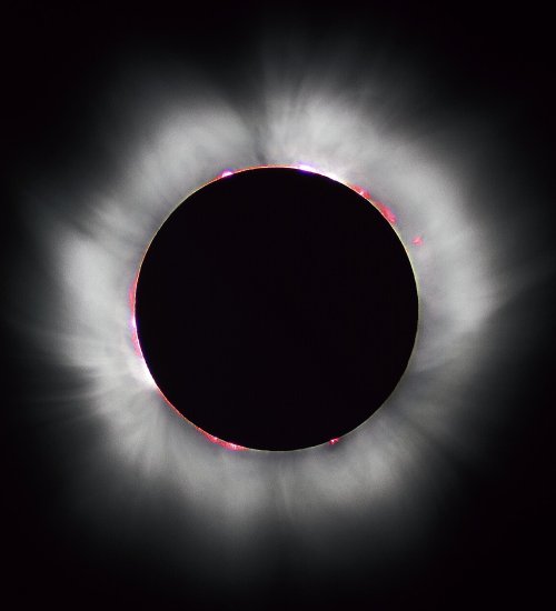 Imatge d’un eclipsi solar l’any 1999.   Cedida